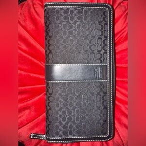 Coach Black Signature Clutch